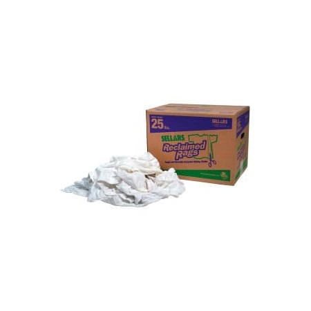 Sellars Reclaimed Rags - Pure White, 25 Lbs. 99209